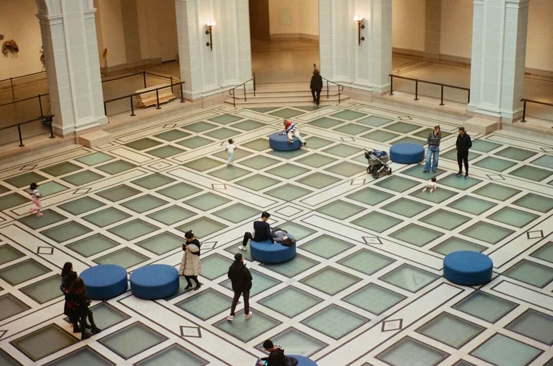 Warm indoor space with people gathered for a group discussion