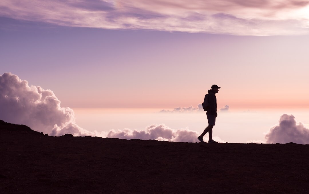 person on path of self discovery